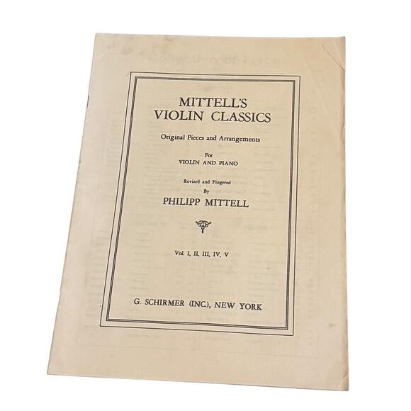 Mittell's Violin Classics Original Pieces & Arrangements Piano Sheet Music READ - Picture 2 of 8